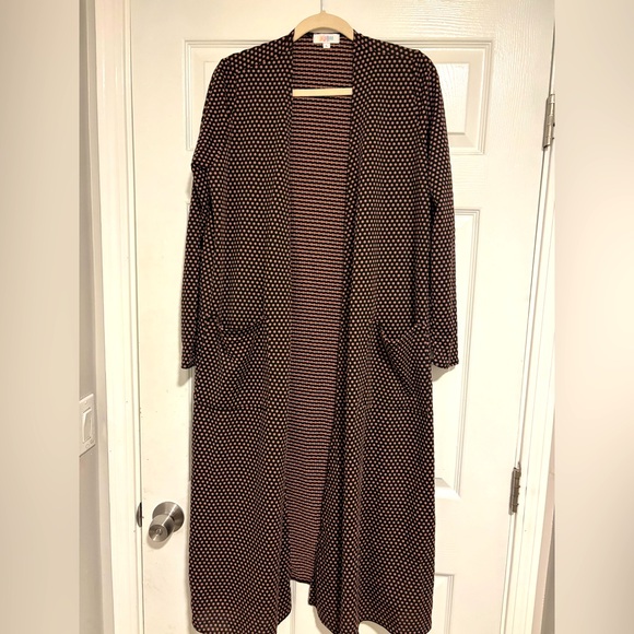 LuLaRoe Sweaters - LuLaRoe Black and Pink Dotted Cardigan